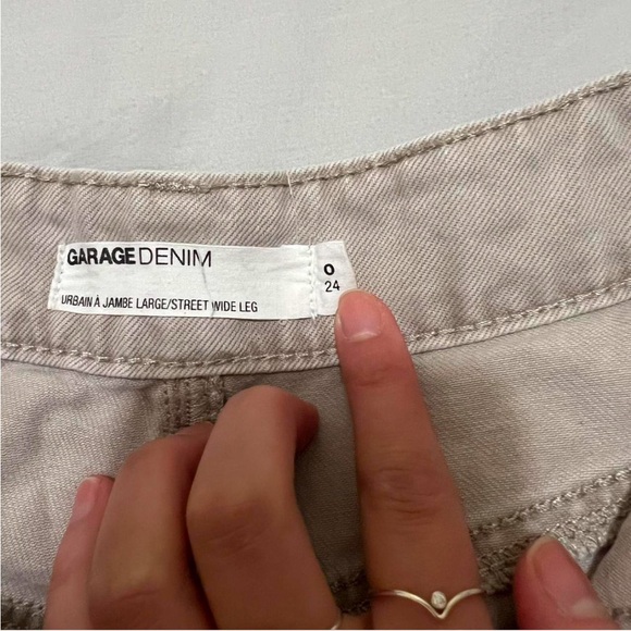 Garage beige wide leg jeans - Picture 3 of 5